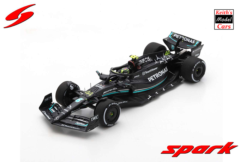 1:43 Scale Spark Models Mercedes-AMG Petronas F1 W14 E Performance - 2nd  Place - Australian GP 2023 - No.44 Lewis Hamilton (S8561)