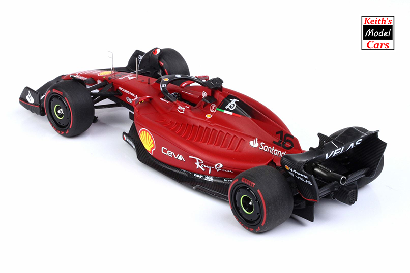 1:43 Scale BBR Models Ferrari F1-75 - Winner Bahrain GP 2022 (No. 16  Charles leclerc) (BBRC275A)