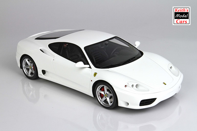 1:18 Scale BBR Models Ferrari 360 Modena in Gloss Awus White with 