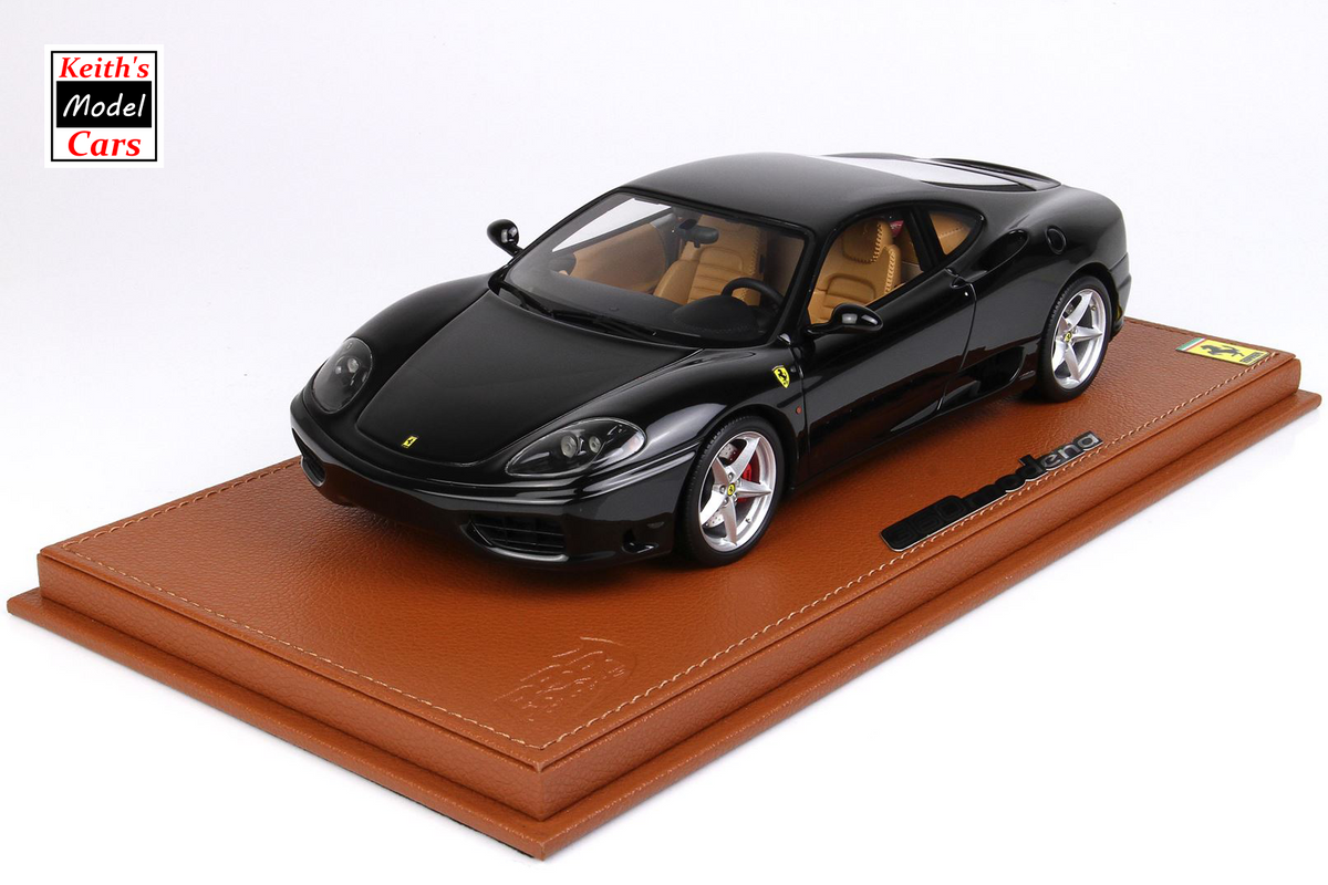 1:18 Scale BBR Models Ferrari 360 Modena in Black DS 1250 with Manual  Transmission (P18204E)