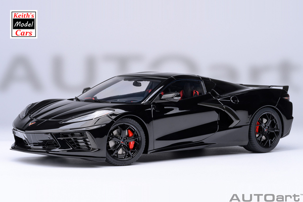 [1/18 Scale] Chevrolet Corvette C8 Stingray Z51 in Black by AUTOart Models