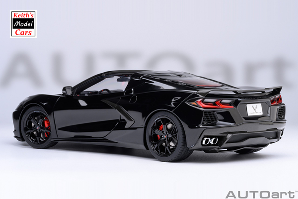 [1/18 Scale] Chevrolet Corvette C8 Stingray Z51 in Black by AUTOart Models