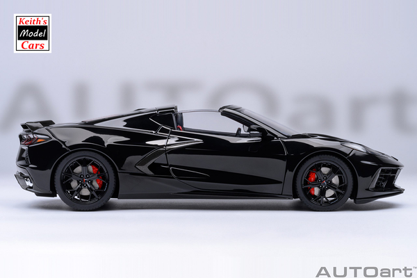 [1/18 Scale] Chevrolet Corvette C8 Stingray Z51 in Black by AUTOart Models