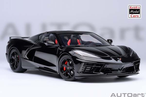 [1/18 Scale] Chevrolet Corvette C8 Stingray Z51 in Black by AUTOart Models