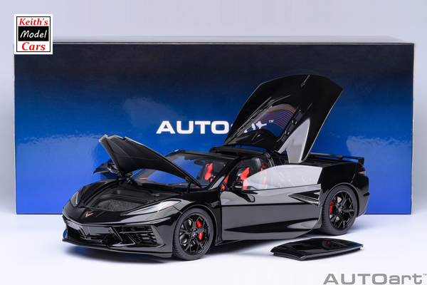 [1/18 Scale] Chevrolet Corvette C8 Stingray Z51 in Black by AUTOart Models