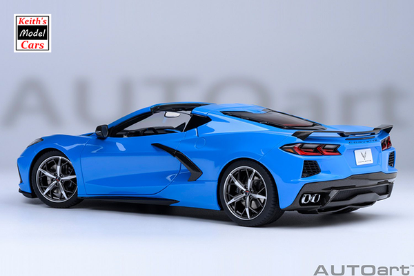 [1/18 Scale] Chevrolet Corvette C8 Stingray Z51 in Rapid Blue by AUTOart Models