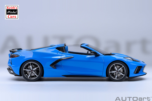 [1/18 Scale] Chevrolet Corvette C8 Stingray Z51 in Rapid Blue by AUTOart Models