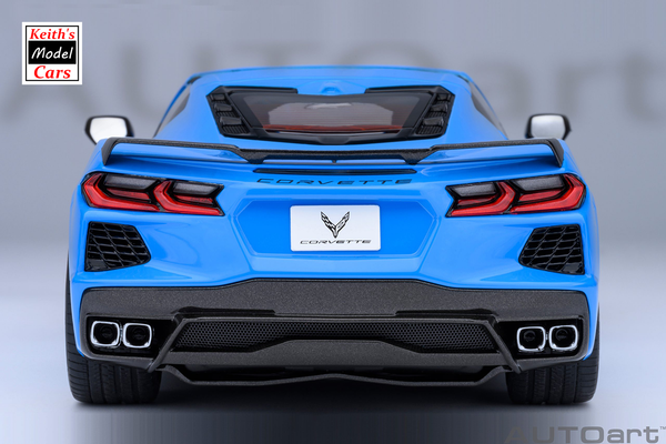 [1/18 Scale] Chevrolet Corvette C8 Stingray Z51 in Rapid Blue by AUTOart Models