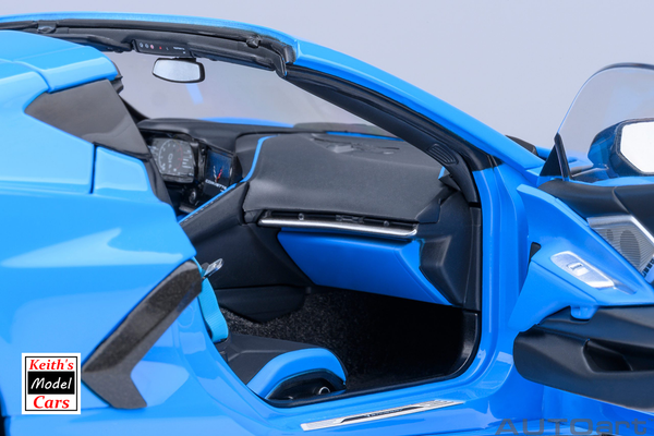 [1/18 Scale] Chevrolet Corvette C8 Stingray Z51 in Rapid Blue by AUTOart Models