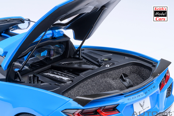 [1/18 Scale] Chevrolet Corvette C8 Stingray Z51 in Rapid Blue by AUTOart Models