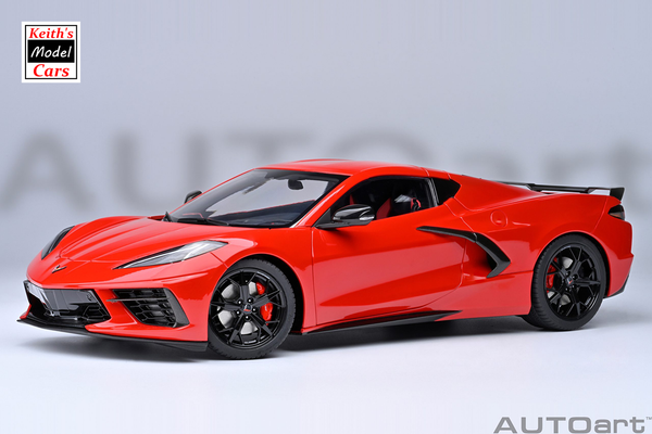 [1/18 Scale] Chevrolet Corvette C8 Stingray Z51 in Torch Red by AUTOart Models