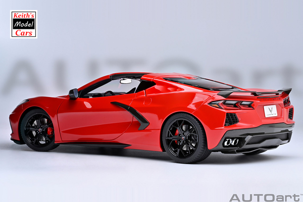 [1/18 Scale] Chevrolet Corvette C8 Stingray Z51 in Torch Red by AUTOart Models