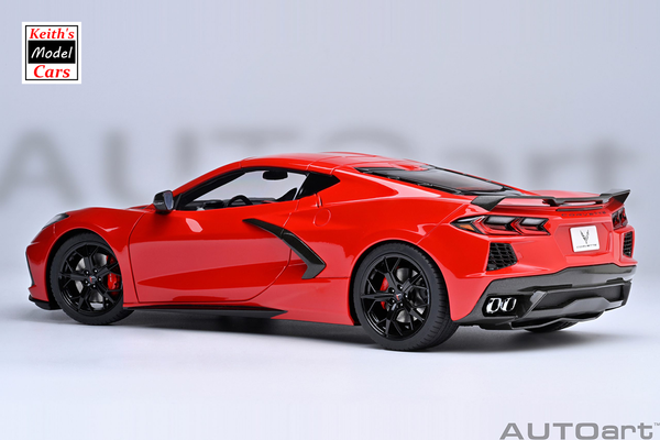 [1/18 Scale] Chevrolet Corvette C8 Stingray Z51 in Torch Red by AUTOart Models