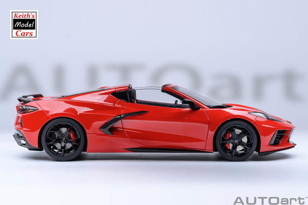 [1/18 Scale] Chevrolet Corvette C8 Stingray Z51 in Torch Red by AUTOart Models