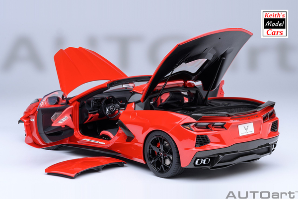 [1/18 Scale] Chevrolet Corvette C8 Stingray Z51 in Torch Red by AUTOart Models