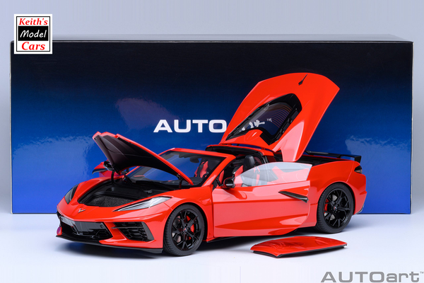 [1/18 Scale] Chevrolet Corvette C8 Stingray Z51 in Torch Red by AUTOart Models