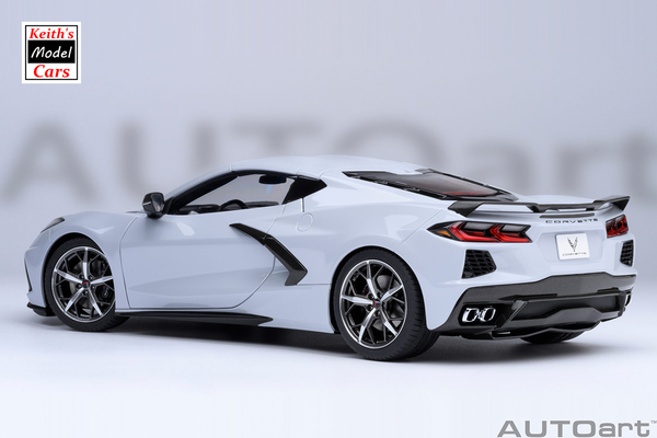 [1/18 Scale] Chevrolet Corvette C8 Stingray Z51 in Ceramic Matrix Grey Metallic by AUTOart Models