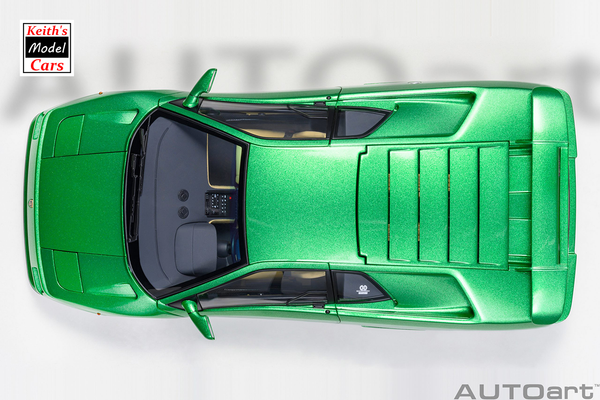 [1/18 Scale] Lamborghini Diablo SE 30th Anniversary in Verde Mic/Metallic Green by AUTOart Models