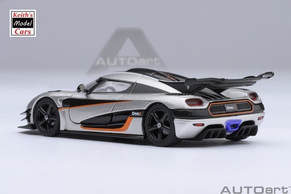 [1/64 Scale] Koenigsegg One:1 in Moon Grey/Carbon by AUTOart Models