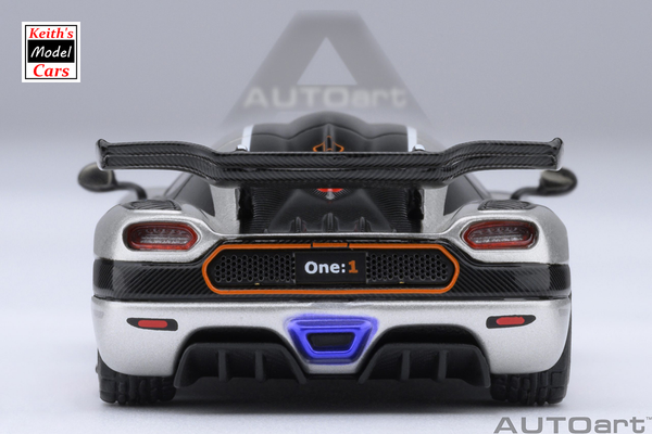 [1/64 Scale] Koenigsegg One:1 in Moon Grey/Carbon by AUTOart Models