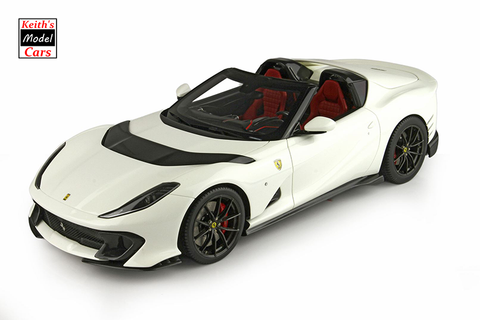 [1/18 Scale] Ferrari 812 Competizione Aperta in Avus White by BBR Models