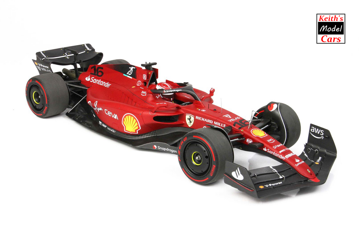 1:18 Scale BBR Models Ferrari SF75 Bahrain GP 2022 Winner (No.16