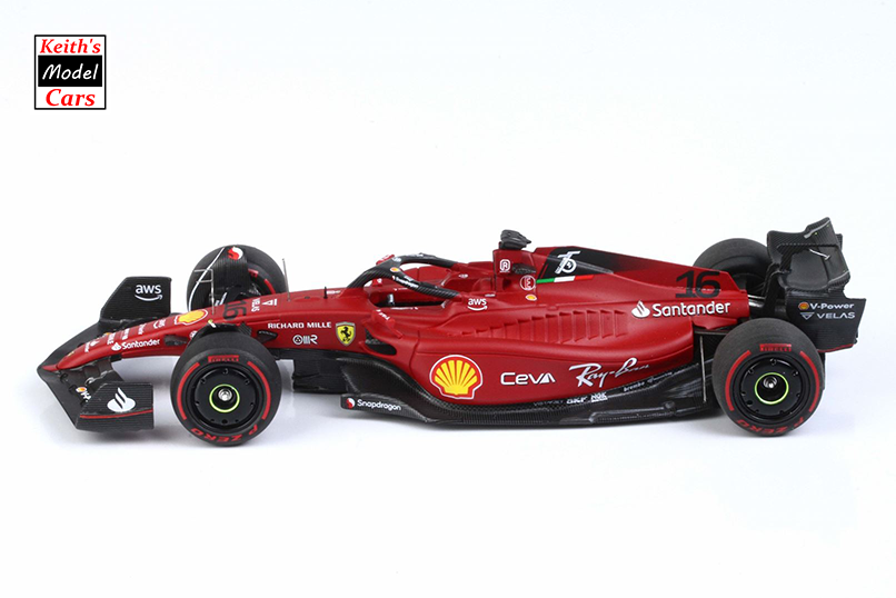 1:43 Scale BBR Models Ferrari F1-75 - Winner Bahrain GP 2022 (No. 16  Charles leclerc) (BBRC275A) – Keith's Model Cars